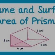 Volume And Surface Area Of Prism GCSE Maths