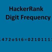 Digit Frequency