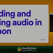 Working With Audio In Python