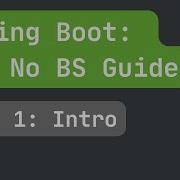 Spring Boot часть 1 Введение