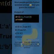Wait True Equals 1 In Python Watch This Carefully Shorts Python Interview