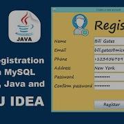 Create Registration Form With Java And MySQL Using IntelliJ IDEA