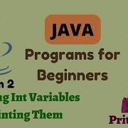 2 Declaring Integer Variables And Printing Them In Eclipse IDE