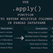 How To Use Apply Function To Return Multiple Columns In Pandas DataFrame
