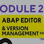 Module 2 ABAP EDITOR Nnd Version Control Step By Step