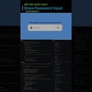 Show Password Input Animation Shorts Ytshorts Viralvideo Viralshorts Css