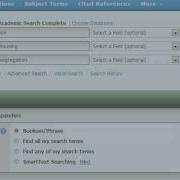 Library Database Search Tips