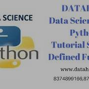 Data Science With Python Tutorial System Defined Functions Rritec Trainings