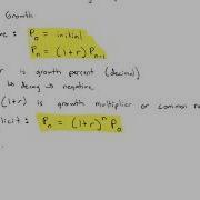 Exponential Growth Models