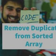 Remove Duplicates From Sorted Array Leet Code Top Interview Questions