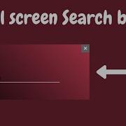 Full Screen Animated Search Bar Using HTML CSS JQuery Coding Circulate
