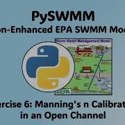Упражнение PySWMM 6 Калибровка коэффициента Маннинга N для открытого канала