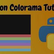 Цвет в консоли Модуль Colorama в Python Python Module Clolorama Подробно