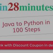 New Course Java To Python In 100 Steps