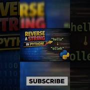 Python Hack Reverse String In Seconds Shorts