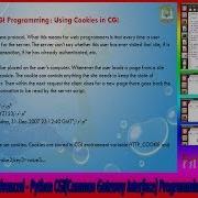 Lesson 68 Python Advanced Python CGI Programming Using Cookies In CGI