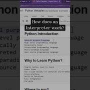 How Does An Interpreter Works Interpreter Python Pythoninterpreter Coding Programming