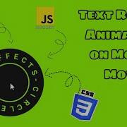 Circle Text On Mouse Move HTML CSS JavaScript