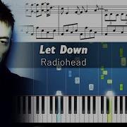 Radiohead Let Down Piano Tutorial With Sheet Music