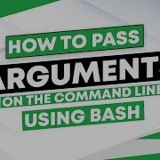 How To Pass Arguments On The Command Line Using Bash Script