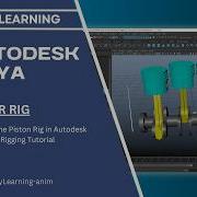 Four Cylinder Engine Piston Rig In Autodesk Maya Mechanical Rigging Tutorial