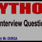 Python Tutorilas Python Interview Questions Session 1 By Durga Sir