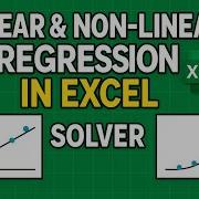 Linear Non Linear Regression In Excel Excel Solver Tutorial With Examples Part A