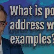 What Is Postal Address With Examples