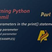 Learning Python In Tamil Part 19 The Parameters In PYTHON Print Statement ARIVU INFO