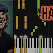AC DC Thunderstruck Hard Piano Tutorial Advanced