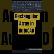 Rectangular Array In AutoCAD Autocad Autocadplan Autocadd Autocadtutorial Autocaddrawing