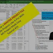 Learn To Create A Master Project File In MS Project You Can View Edit All Your Projects In One File