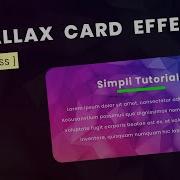 Parallax Card Hover Effects CSS Card Hover Effects