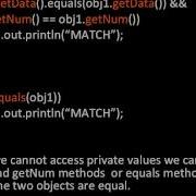9 EX Comparing Two Objects Using The Equals Method Parker