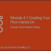 Genesys Cloud Architect Module 4 1 Hands On Exercise Creating Your First Call Flow
