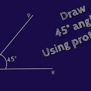 How To Draw 45 Degree Angle Using Protractor Construct 45 Degree Angle Using Protractor Shsirclasses