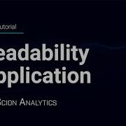 Readability Application Tutorial