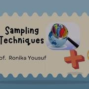 Sampling Techniques
