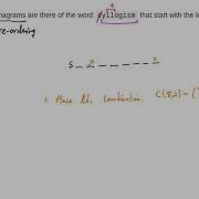 Example Counting Anagrams