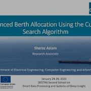Presentation Integrated Berth Allocation Problem Using Cuckoo Search Algorithm At 2nd DESTNI SCHOOL