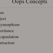 OOPS Concepts Part 2