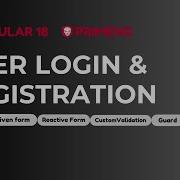 Angular 18 User Login And Registration PrimeNG JSON Server Code Attached