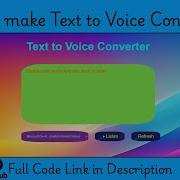 Build A Text To Voice Converter With HTML CSS And JavaScript Web Speech API Tutorial