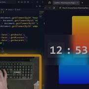 Creating Glassmorphism Modern Digital Clock UI Design With HTML CSS And JavaScript