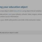 Validating JSON Quiz JavaScript Basics