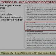 Key Methods In Java ReentrantReadWriteLock