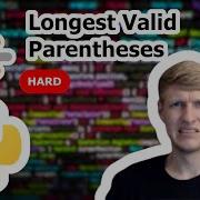 Longest Valid Parentheses Python Solution LeetCode 32