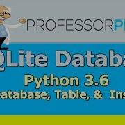 SQLite Python 3 6 Build Database Table Insert