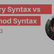 C LINQ Query Syntax Vs Method Syntax