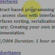 Interfaces Video Tutorial Interfaces